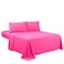 Sfoothome Twin Sheets Set Hotel Luxury 3Piece Bed Set Extra Deep Pocket 1800 Series Bedding Set Wrinkle Fade Resistant Sheet Pillow Case Set Twin Hot Pink