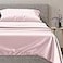Mayfair Linen 100 Egyptian Cotton Twin Size Sheet Set Luxury 600 Series Voyage Collection Cotton Sheets Set for Twin Bed 3 PC Blush Soft Cooling Sateen Weave 16 Deep Pocket Hotel Sheet Set