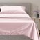 Mayfair Linen 100 Egyptian Cotton Twin Size Sheet Set Luxury 600 Series Voyage Collection Cotton Sheets Set for Twin Bed 3 PC Blush Soft Cooling Sateen Weave 16 Deep Pocket Hotel Sheet Set