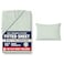 LANE LINEN Fitted Sheets Twin Size Charcoal 2Piece Set 1 Fitted Sheet 1 Pillowcase Percale Weave Ultra Soft BreathableFits Mattress Upto 15 Deep Cool Blue No Flat Sheet