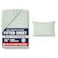 LANE LINEN Fitted Sheets Twin Size Charcoal 2Piece Set 1 Fitted Sheet 1 Pillowcase Percale Weave Ultra Soft BreathableFits Mattress Upto 15 Deep Cool Blue No Flat Sheet
