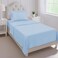 Mejoroom Twin Sheet Set Hotel Collection Twin Sheets Bedding Sheets Pillowcases with Deep Pocket Fitted Sheet Breathable Wrinkle Fade Resistant 3 PieceLight Blue