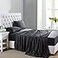 Lanest Housing Silk Satin Sheets Twin XL Size Satin Bed Sheet Set with Deep Pockets Cooling Soft and Hypoallergenic Satin Sheets Twin XL Black