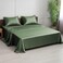 Linenwalas Premium 100 Viscose Derived from Bamboo Full Size Sheet Set Ultra Soft Breathable Cooling Ideal for Hot Sleepers 16 Deep Pocket Hotel Luxury Bedding Avocado Green