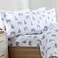 Market & Market Place 100 Turkish Cotton Flannel Sheet Set 4 Piece Deep Pocket Novelty Cozy Winter Bed Sheets Double Brushed for Extra Softness Comfort Alpine Collection Queen Grey Bears