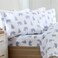 Market & Market Place 100 Turkish Cotton Flannel Sheet Set 4 Piece Deep Pocket Novelty Cozy Winter Bed Sheets Double Brushed for Extra Softness Comfort Alpine Collection Queen Grey Bears