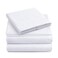 Yamel YAMEL HOME Twin Size Bed Sheet Set Luxurious Feeling 2000 Breathable Cooling Sheets Deep Pockets fit up to 16 Wrinkle Free Supreme Collection White Twin