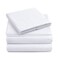 Yamel YAMEL HOME Twin Size Bed Sheet Set Luxurious Feeling 2000 Breathable Cooling Sheets Deep Pockets fit up to 16 Wrinkle Free Supreme Collection White Twin