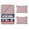 LANE LINEN King Fitted Sheet 100 Organic Cotton 3Piece Set 1 Fitted Sheet2 Pillowcases Percale Weave Ultra Soft BreathableFits Mattress Upto 15 Deep Lilac No Flat Sheet