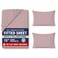 LANE LINEN King Fitted Sheet 100 Organic Cotton 3Piece Set 1 Fitted Sheet2 Pillowcases Percale Weave Ultra Soft BreathableFits Mattress Upto 15 Deep Lilac No Flat Sheet