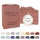 BC BELLA Bella Coterie Luxury Bamboo Viscose Split King Size Sheet Set 2 Fitted Sheets for Sleep Number Adjustable Beds 100 Organically Grown Cooling Ultra Soft 18 Deep Pocket Raisin