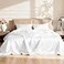 Love's cabin Loves cabin Satin Queen Sheets Set 4 Piece White Silky Bed Sheets with Deep Pocket Luxury Silk Feel Satin Queen Size Sheet Set 1 Flat Sheet1 Fitted Sheet2 Pillow Cases
