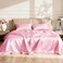 Love's cabin Loves cabin Full Size Satin Sheet Sets 4 Piece Pink Silky Sheet Set Full with Deep Pocket Luxury Silk Feel Bed Sheets Full Bedding Set 1 Flat Sheet1 Fitted Sheet2 Pillow Cases