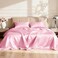 Love's cabin Loves cabin Full Size Satin Sheet Sets 4 Piece Pink Silky Sheet Set Full with Deep Pocket Luxury Silk Feel Bed Sheets Full Bedding Set 1 Flat Sheet1 Fitted Sheet2 Pillow Cases