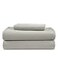 LANE LINEN 100 Cotton Flannel Sheets Twin Size Brushed for Extra Softness Lightweight Twin Size Cotton Sheets Set Warm Cozy Flannel Cotton Bed Sheets 15 Deep Pocket Silver