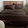 American Home Collection Twin Sheet Set UltraSoft Microfiber 15Inch Deep Pocket Wrinkle Free and Fade Resistant Brown