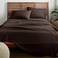 American Home Collection Twin Sheet Set UltraSoft Microfiber 15Inch Deep Pocket Wrinkle Free and Fade Resistant Brown