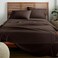 American Home Collection Twin Sheet Set UltraSoft Microfiber 15Inch Deep Pocket Wrinkle Free and Fade Resistant Brown