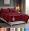 Utopia Bedding Queen Size Extra Deep Pocket Sheet Set Fits Mattresses Up to 21 inches Cooling Soft Breathable OekoTex 4 Piece Bed Sheets Burgundy
