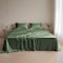 Linenwalas Eucalyptus Tencel Lyocell Sheets Set California King Size Cooling Breathable Silk Soft 1 Fitted 1Flat and 2 Pillowcases Cal KingAvocado Green