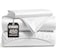 LANE LINEN Twin XL Sheets Set 450 Thread Count Premium Sateen Weave for Hotel Quality Luxury Extra Soft Breathable Cotton Sheets Set for Single Beds Fits Mattresses Upto 15 Deep White