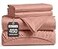 LANE LINEN Bed Sheets Queen Size Premium 450 Thread Count LongStaple 100 Cotton Sheets Queen Size Set Hotel Luxury Soft Cool Sateen Finish Fully Elasticized 15 Deep Pocket Rose Dawn