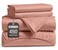LANE LINEN Bed Sheets Queen Size Premium 450 Thread Count LongStaple 100 Cotton Sheets Queen Size Set Hotel Luxury Soft Cool Sateen Finish Fully Elasticized 15 Deep Pocket Rose Dawn