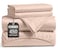 LANE LINEN Queen Sheet Sets Natural 100 Cotton 450 Thread Count Cooling Sheets Queen Soft Comfort for Restful Sleep Easy Care Machine Washable for Everyday Use 15 Deep Pocket Sepia Rose