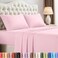 Utopia Bedding Full Size Sheet Set 4 Piece Bed Sheets Soft and Breathable Microfiber Includes 1 Fitted Sheet 1 Flat Sheet and 2 Pillowcases Oeko Tex Crystal Pink