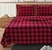 LANE LINEN Lane Linen 100 Cotton Queen Flannel Sheets Set Brushed for Extra Softness Lightweight Durable Cotton Flannel Queen Sheets Set Warm Cozy Fall Bed Sheets 15 Deep Pocket Buffalo Checks Red