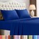 Utopia Bedding King Size Sheet Set 4 Piece Bed Sheets Soft and Breathable Microfiber Includes 1 Fitted Sheet 1 Flat Sheet and 2 Pillowcases Oeko Tex Royal Blue