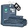 Bamtek Viscose Bamboo Bed Sheets Full Sizes 4PC Set Cooling Bedding for Hot Sleepers with Moisture Wicking Technology Silky Soft 16 Inch Deep Pocket Storm 54x75