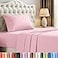 Utopia Bedding Twin Sheet Set 3 Piece Bed Sheets for Twin Size Bed Soft and Breathable Microfiber Includes 1 Fitted Sheet 1 Flat Sheet and 1 Pillowcase Oeko Tex Crystal Pink