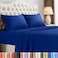 Utopia Bedding Full Size Sheet Set 4 Piece Bed Sheets Soft and Breathable Microfiber Includes 1 Fitted Sheet 1 Flat Sheet and 2 Pillowcases Oeko Tex Royal Blue