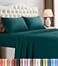 Utopia Bedding King Size Sheet Set 4 Piece Bed Sheets Soft and Breathable Microfiber Includes 1 Fitted Sheet 1 Flat Sheet and 2 Pillowcases Oeko Tex Teal Green