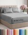 CGK Unlimited Extra Deep Queen Sheet Set 6 Piece Breathable and Cooling Sheets Hotel Luxury Bedding for Women Men Kids Teens Easy Secure Fit Soft and Wrinkle Free Extra Deep Pockets Heathered Grey