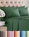 CGK Unlimited Queen 6 Piece Sheet Set Comfy Breathable Cooling Ultra Soft Hotel Luxury Bedding Set w 816 Inch Deep Pockets 1 Flat 1 Fitted Sheet 4 Pillowcases Wrinkle Free and Easy Care Emerald