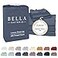 BC BELLA Bella Coterie Luxury Bamboo Viscose Split King Size Sheet Set 2 Fitted Sheets for Sleep Number Adjustable Beds 100 Organically Grown Cooling Ultra Soft 18 Deep Pocket Slate Blue