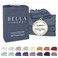 BC BELLA Bella Coterie Luxury Bamboo Viscose Split King Size Sheet Set 2 Fitted Sheets for Sleep Number Adjustable Beds 100 Organically Grown Cooling Ultra Soft 18 Deep Pocket Slate Blue