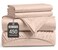 LANE LINEN King Size Bed Sheets 450 Thread Count LongStaple 100 Cotton Ultra Soft Breathable Sheets for Hotel Quality Luxury Durable Sheets for Everyday Use 15 Deep Pocket Sepia Rose