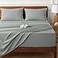 HYPREST Extra Deep Pocket Queen Sheet Sets Fits 1824 in Thick Mattress 100 Cotton Queen Sheet SetLight Grey Sheets Soft Cooling Sheet Sets for Queen Bed Deep Pocket