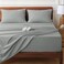 HYPREST Extra Deep Pocket Queen Sheet Sets Fits 1824 in Thick Mattress 100 Cotton Queen Sheet SetLight Grey Sheets Soft Cooling Sheet Sets for Queen Bed Deep Pocket