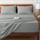 HYPREST Extra Deep Pocket Queen Sheet Sets Fits 1824 in Thick Mattress 100 Cotton Queen Sheet SetLight Grey Sheets Soft Cooling Sheet Sets for Queen Bed Deep Pocket