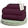 LANE LINEN Twin Sheets 100 Organic Cotton Soft 3pc Percale Windsor Wine
