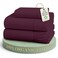 LANE LINEN Twin Sheets 100 Organic Cotton Soft 3pc Percale Windsor Wine