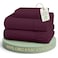 LANE LINEN Twin Sheets 100 Organic Cotton Soft 3pc Percale Windsor Wine