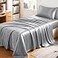 CozyLux Satin Sheets Twin XL Sheets Silky Soft Bedding Similar to Silk 3 Piece Extra Long Bedding Set for Hair and Skin Deep Pocket with AllAround Elastic Suitable for College Dorm Light Grey