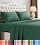Utopia Bedding King Size Sheet Set 4 Piece Bed Sheets Soft and Breathable Microfiber Includes 1 Fitted Sheet 1 Flat Sheet and 2 Pillowcases Oeko Tex Emerald Green