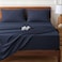 HYPREST Extra Deep Pocket Queen Sheet Sets Fits 1824 in Thick Mattress 100 Cotton Queen Sheet SetNavy Blue Sheets Soft Cooling Sheet Sets for Queen Bed Deep Pocket