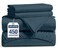 LANE LINEN 100 Cotton Sheets Queen Size 450 Thread Count Naturally Cooling Queen Bed Set Durable Bedding for Daily Use Luxury Sateen Finish Snug Fit 15 Deep Pocket Fitted Sheet Estate Blue